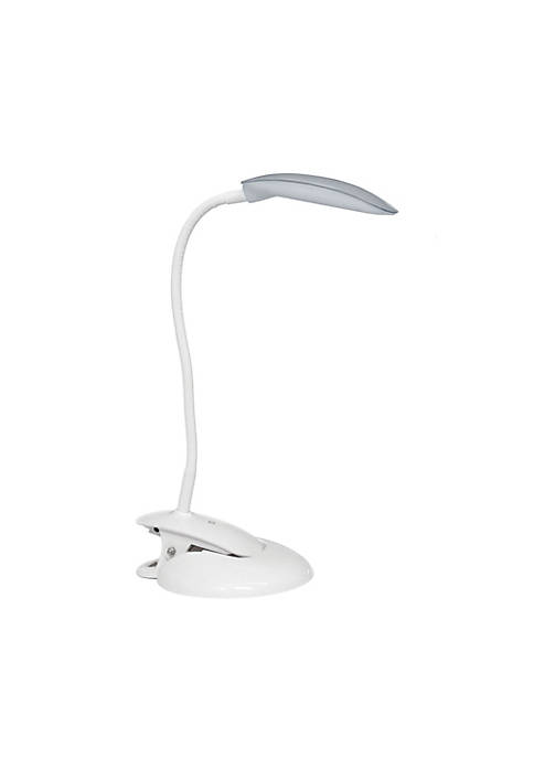 Classic Decorative Flexi LED Rounded Clip Light, Gray