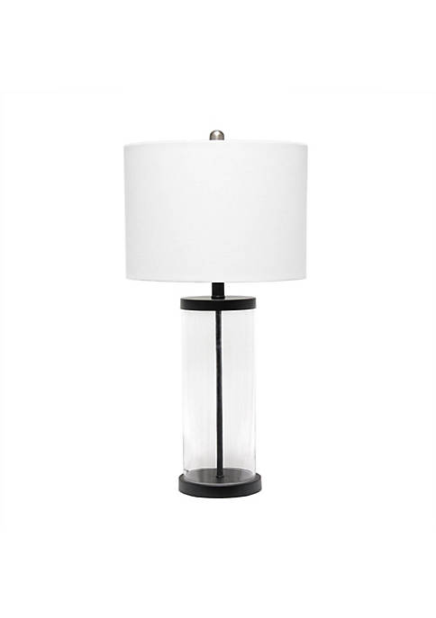 Lalia Home Modern Decorative Entrapped Glass Table Lamp