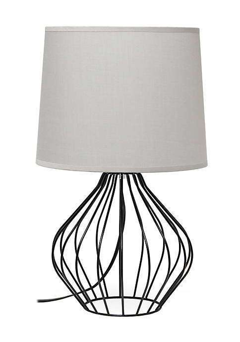 Simple Designs Modern Decorative Geometrically Wired Table Lamp