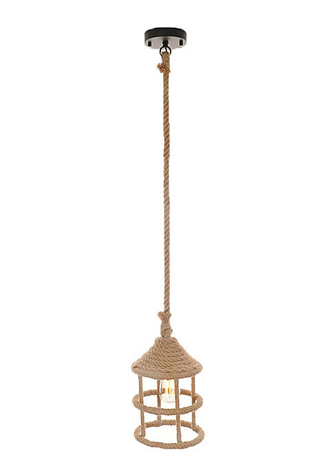 Old Modern Handicrafts Home Decorative Rope Pendant Lamp