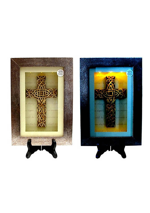 Iwgac Home Decorative Spiritual Harvest Celtic Cross Lighted