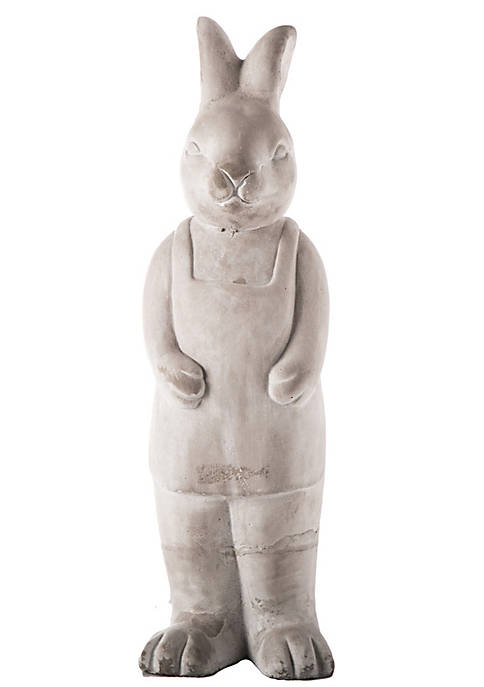 Urban Trends Collection Cement Standing Rabbit Figurine with