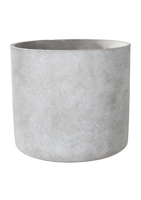 Urban Trends Collection Cement Round Decorative Pot with