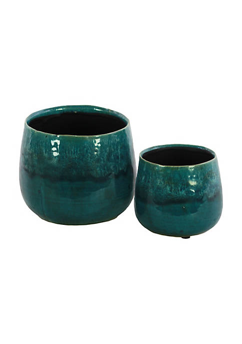 Urban Trends Collection Ceramic Bellied Round Vase with