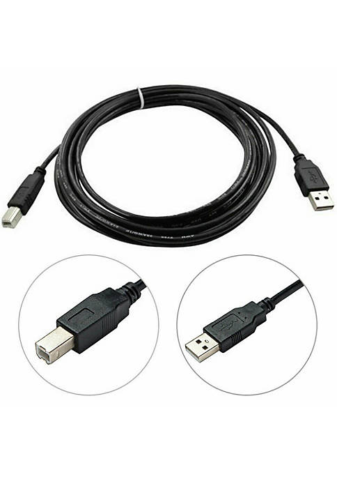 Printer Cable USB 2.0 A to B A Male to B Male Compatible with HP Cannon Epson Dell Brother (10ft)