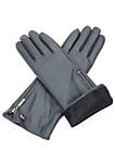 Zippered Wrist Long Gloves