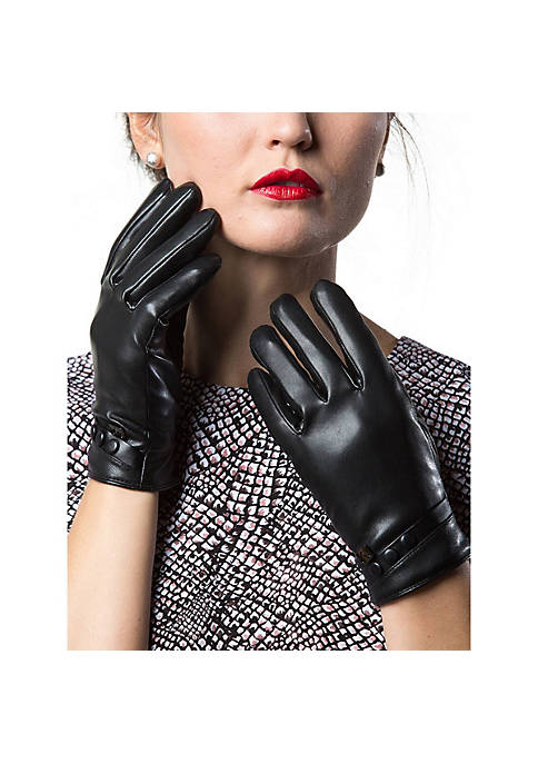 Womens  Touchscreen Three Button Winter Gloves