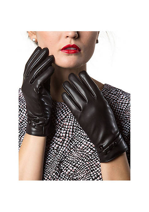 Gallery Seven Womens Touchscreen Three Button Winter Gloves