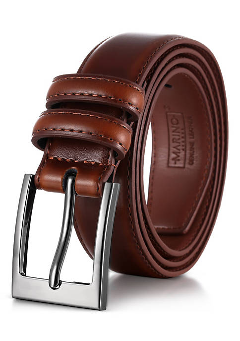 Mio Marino Mens Dual Loop Leather Belt