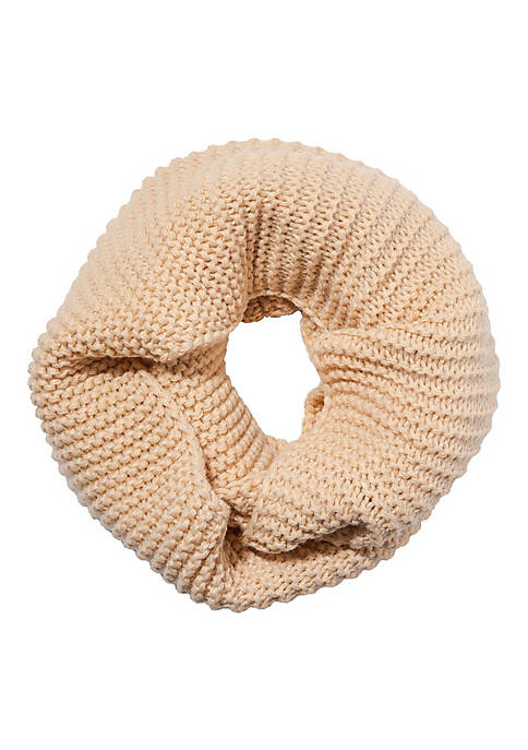 Mio Marino Womens Cable Knit Infinity Circle Scarf