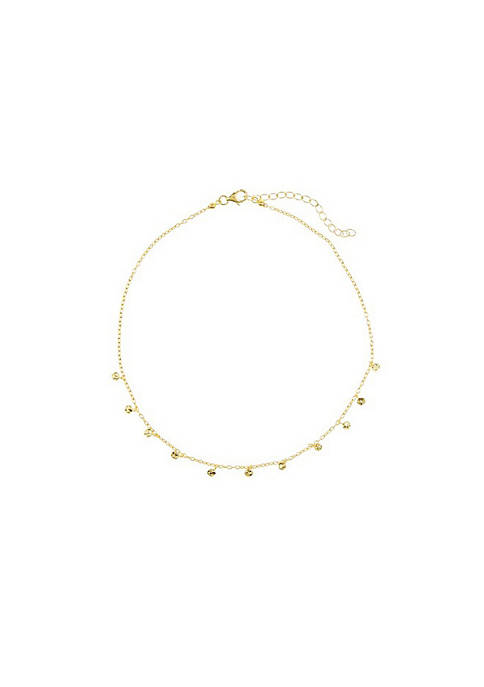Adornia Confetti Choker Necklace Yellow Gold Vermeil .925