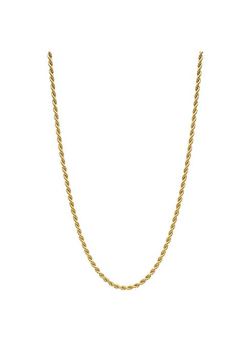 Adornia 2.5mm Rope Chain gold 24"