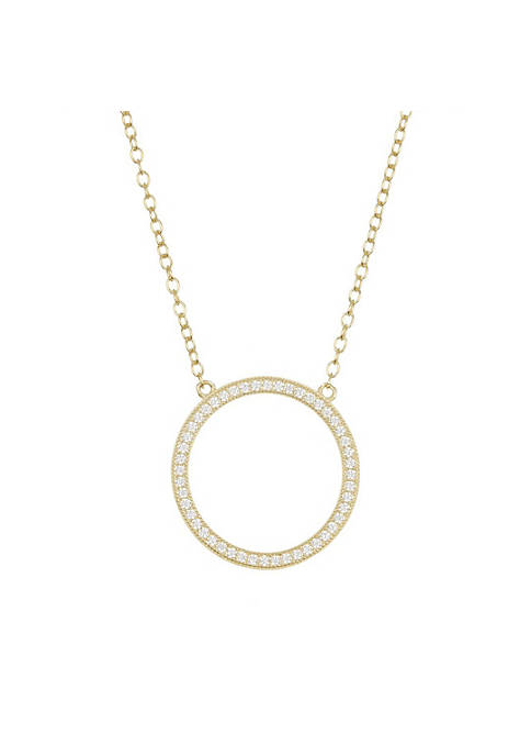 Adornia Circular Necklace Gold Vermeil .925 Sterling Silver