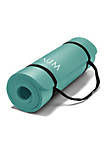 Extra Thick 1/2" Exercise Yoga Mat w/Carry Strap - Non-slip, Moisture-Resistant Foam Cushion for Pilates - Support for Stretching & Physical Therapy - 72" x 24" x 1/2"