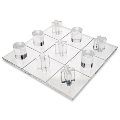 OnDisplay 3D Luxe Acrylic Tic Tac Toe Set (Clear)