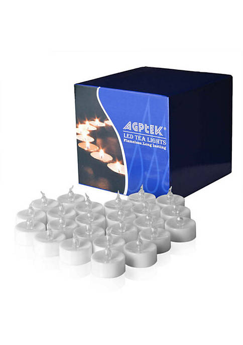 AGPtek 60pcs LED Flameless Tea Lights Candles Battery