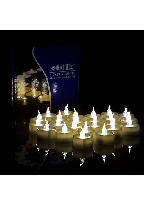 AGPTEK 24pcs Timer LED Tealight Candles Battery Operated