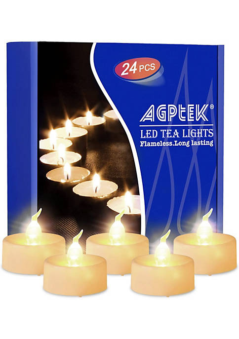 AGPTEK 24pcs LED Tealight Candles Battery Operated Flameless