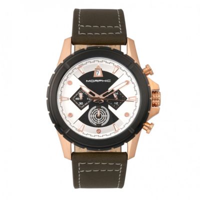 Men's Morphic M57 Series Chronograph Leather-Band Watch, 0 -  847864157798