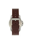 Breed Revolution Leather-Band Watch w/Date