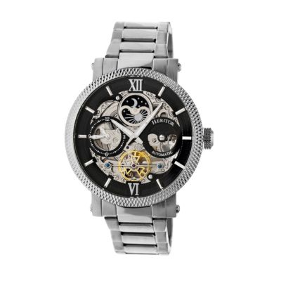 Men's Heritor Automatic Aries Skeleton Dial Bracelet Watch, 0 -  847864150171