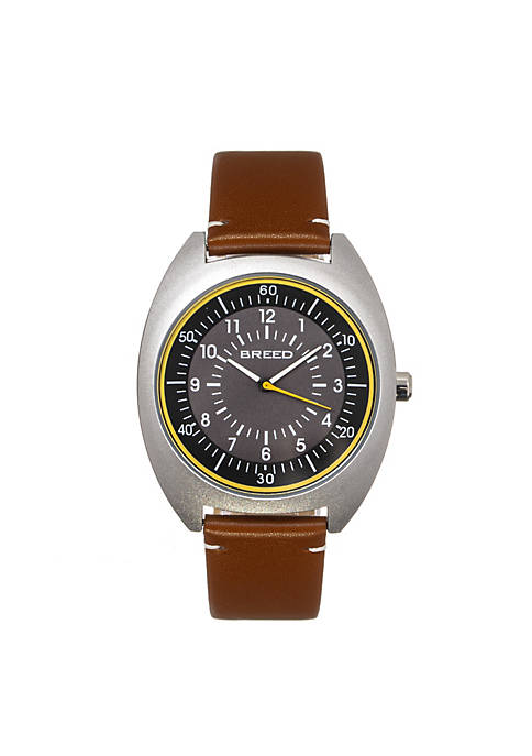Breed Victor Leather-Band Watch