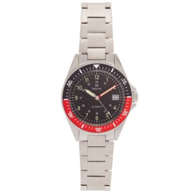 Heritor Automatic Men's Calder Bracelet Watch W/date - Silver/black-Blue, 40 Mm -  840148809758