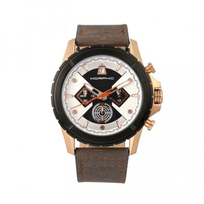 Men's Morphic M57 Series Chronograph Leather-Band Watch, 0 -  847864157804