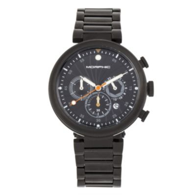 Men's Morphic M87 Series Chronograph Bracelet Watch W/date, Black, 0 -  847864194380
