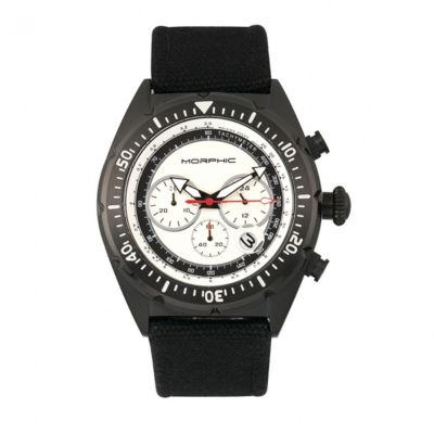 Men's Morphic M53 Series Chronograph Fiber-Weaved Leather-Band Watch W/date, 0 -  847864154568