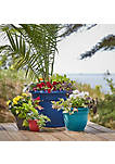 Novelty Ariana Plastic Outdoor Planter/Flower Pot Thyme Green, 8"