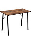 Coavas Multifuntional Desk for Living Room, Dining Room, Home Office (Metal Frame Rustic Brown), 40"
