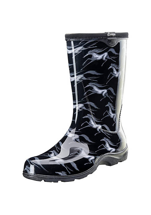 Sloggers (#5021HRSBK08) Waterproof Comfort Garden/Rain Boot,