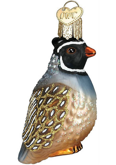 Old World Christmas 16012 Glass Blown Partridge Ornament