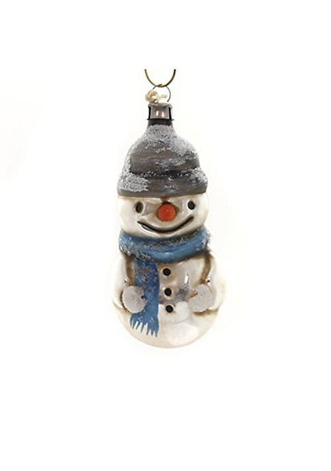 Marolin (#2011104) German Blown Glass Ornament, Snowman with