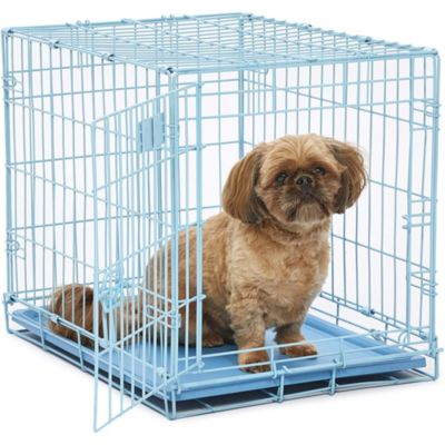 Midwest (#1524Bl) Icrate Single Door Dog Crate, Small Dog, Blue 24"" H