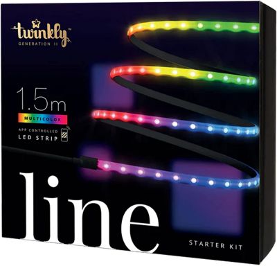 Twinkly Line Adhesive And Magnetic Led Light Strip, 16 Million Colors (Starter Kit) For Home Decoration, 5 Feet -  8056326677107