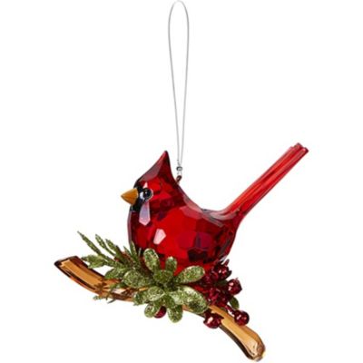 Ganz Classic Cardinal Plastic Holiday Christmas Ornament -  696322175344
