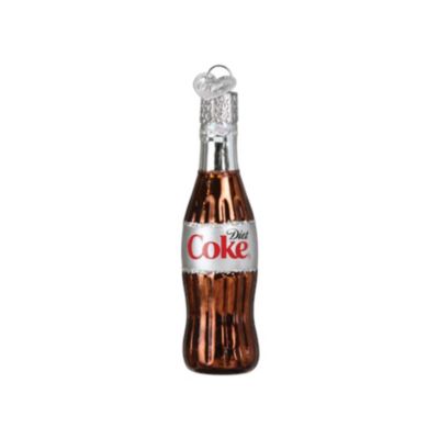 Old World Christmas Mini Diet Coke Bottle Blown Glass Holiday Ornament For Tree