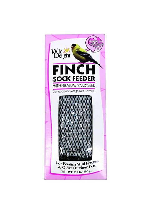 D&D Commodities Wild Delight Pink Ribbon Finch Sock