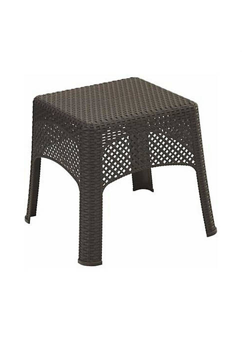 Adams Manufacturing 8071-60-3731 Woven Side Table, Earth Brown,
