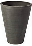 Algreen Products (#16230) Valencia Round Planter Pot, Textured Charcoal, 18"