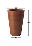 Algreen Products (#16730) Valencia Round Planter Pot, Textured Terra Cotta 18"