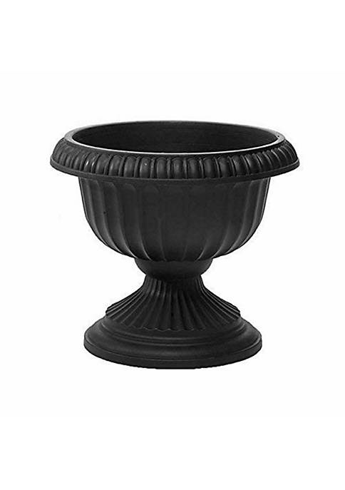 Novelty Outdoor Grecian Urn, Planter/Flower Pot, Plastic, Black,