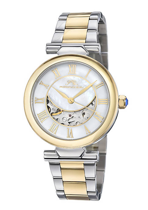 Porsamo Bleu Colette Womens Automatic Two-tone Bracelet Watch,