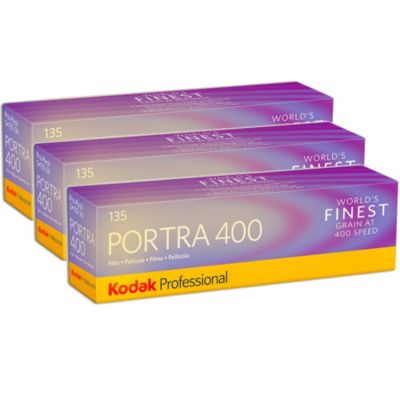 3 Packs Kodak Portra 400 Color Negative Film 35Mm Roll Film, 36 Exposures