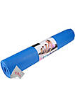 Pfv8277 5mm  High Density Foam Exercise Roll Up Mat Slip Resistant Surface Blue For Yoga Exercises