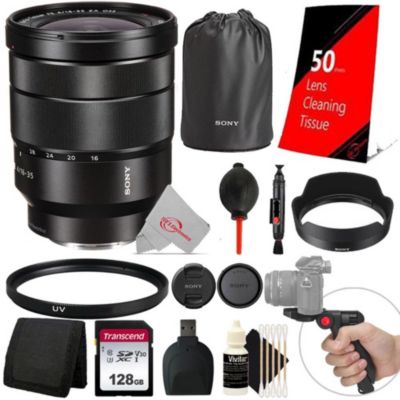 Sony Vario-Tessar T* Fe 16-35Mm F/4 Za Oss E-Mount Lens + Essential Accessory Kit, Black, 0 -  796376931511