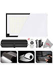 Fabric Led Light Panel Roll Up Flexible Compact Mat With Diffuser And Remote Control Daylight 5000k 48w 8000lm 384 Smd Led 90 Cri+ For Traveling Filmmakers Outdoor Photography
