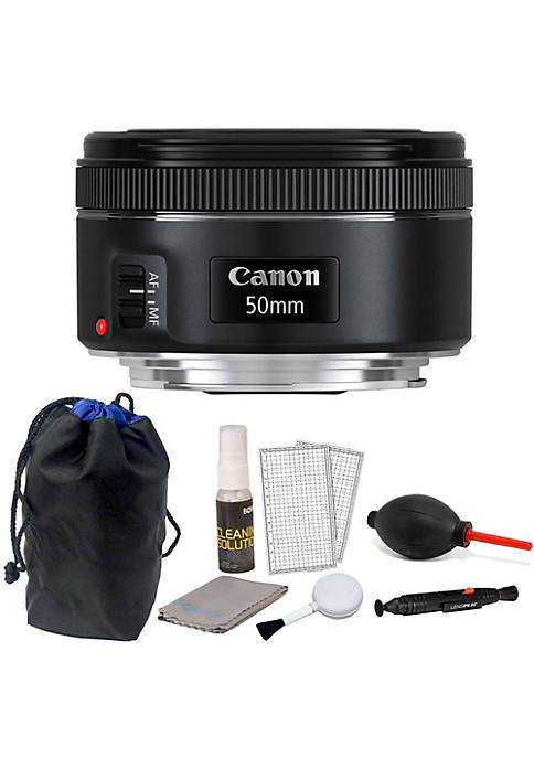 Canon Ef 50mm F/1.8 Stm Lens With Accessories